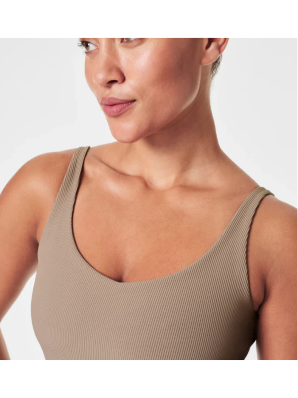 NWT Spanx Ribbed 2 in 1 Tank with Shelf Bra Size 1X